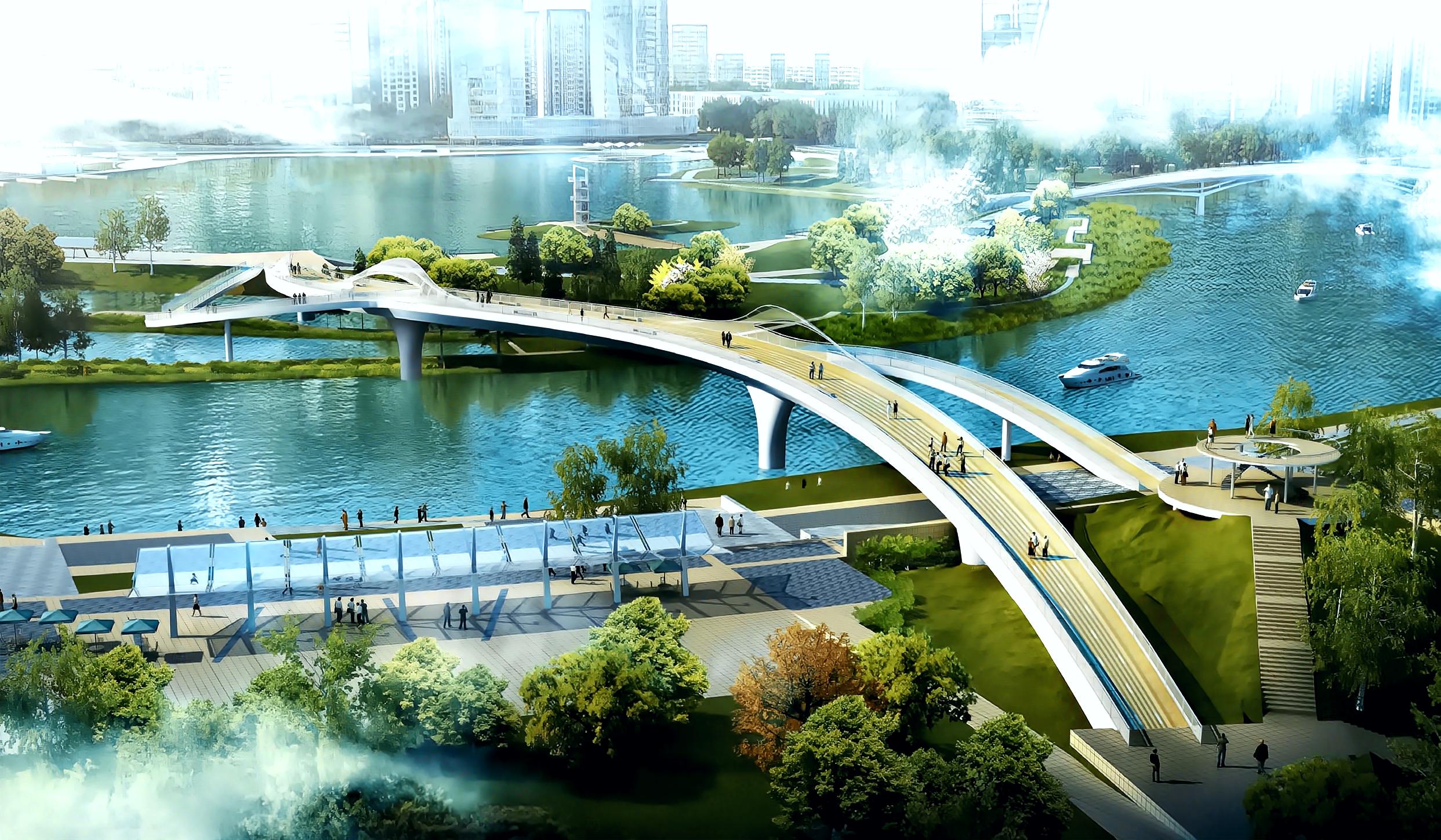 櫓尾撬水道景觀步行橋